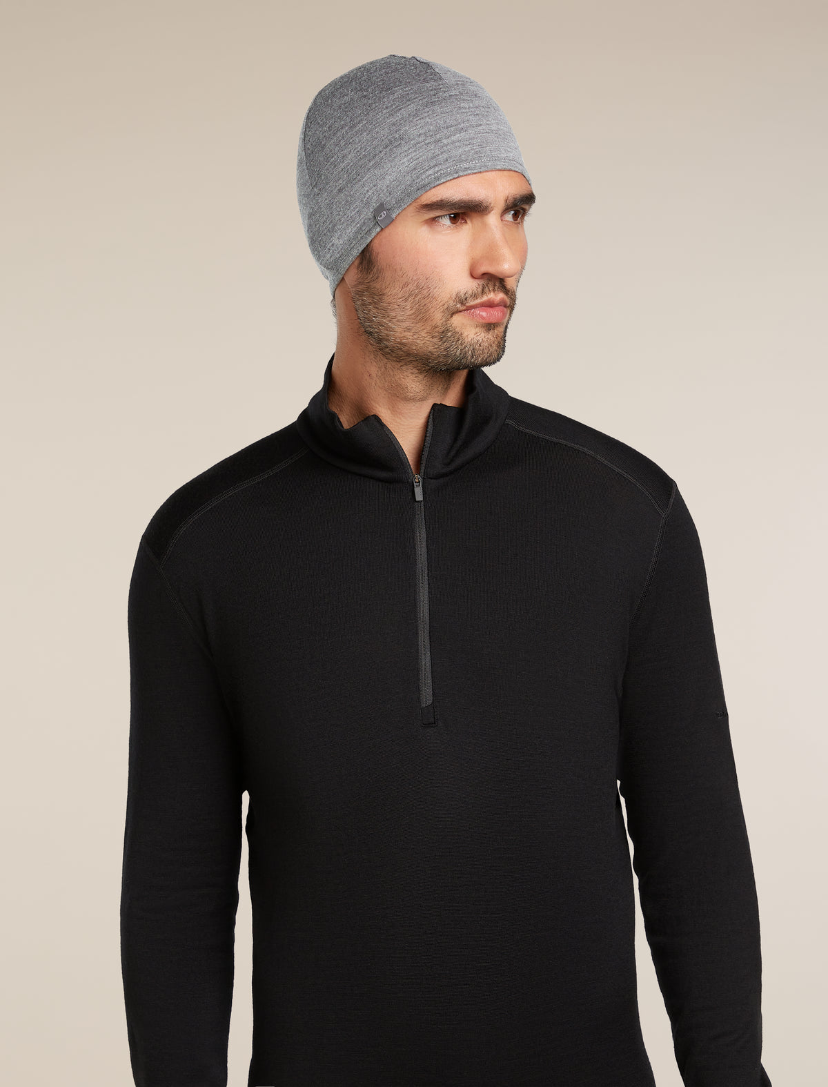 Gorro reversible 200 Oasis Black/Gritstone Heather - 12