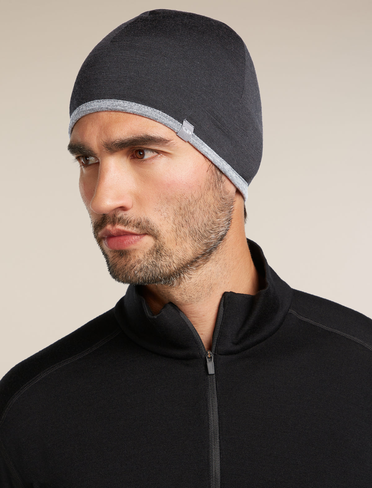 Gorro reversible 200 Oasis Black/Gritstone Heather - 5