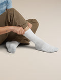 Men Lifestyle Crew Socks Blizzard Hthr - 5